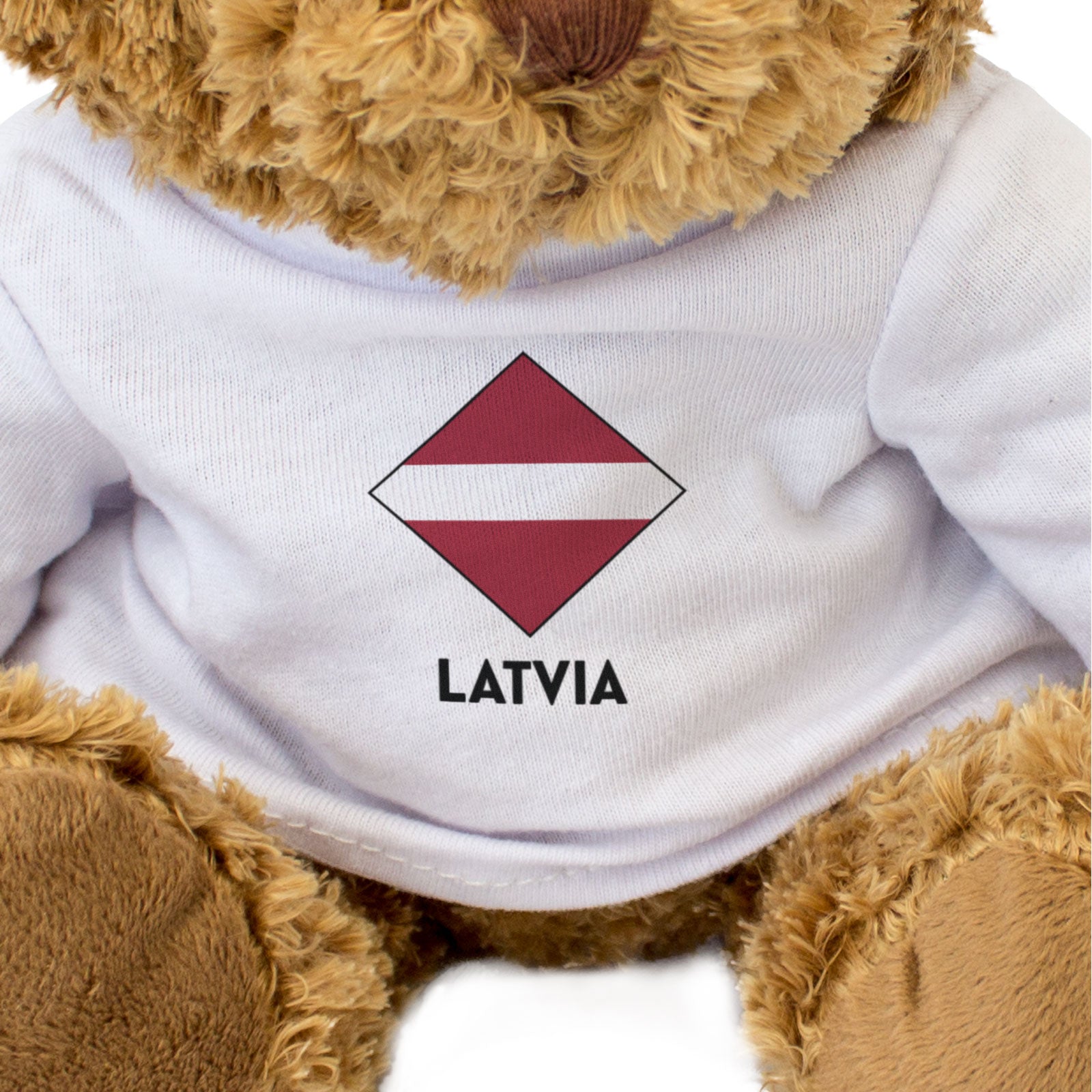 LATVIA FLAG DIAMOND - Teddy Bear - Cute Funny Latvian Souvenir Gift Present