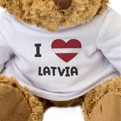 I Love Latvia Flag - Teddy Bear