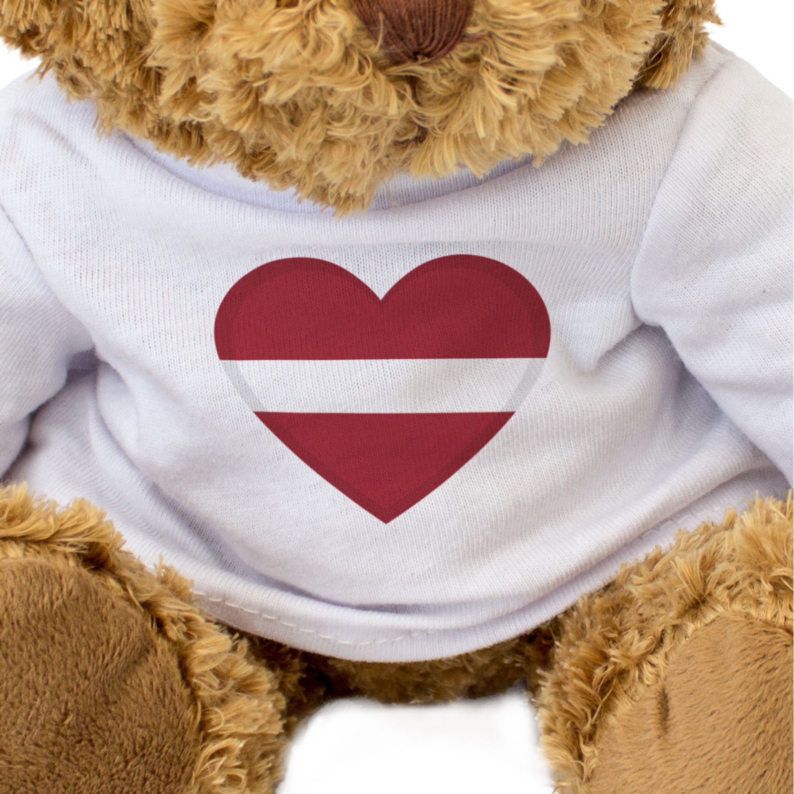 LATVIA FLAG HEART - Teddy Bear - Cute Cuddly Soft - Latvian Gift Present