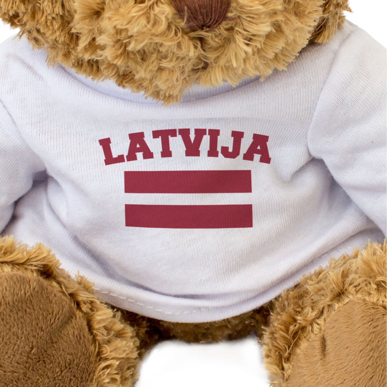 LATVIJA + FLAG - Teddy Bear - Cute Cuddly Funny - Latvian Souvenir Gift Present