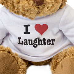 I LOVE LAUGHTER - Teddy Bear - Cute Cuddly Soft Adorable - Gift Present