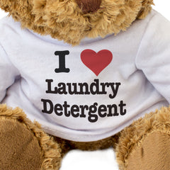 I LOVE LAUNDRY DETERGENT - Teddy Bear - Cute Cuddly Soft - Funny Gift Present