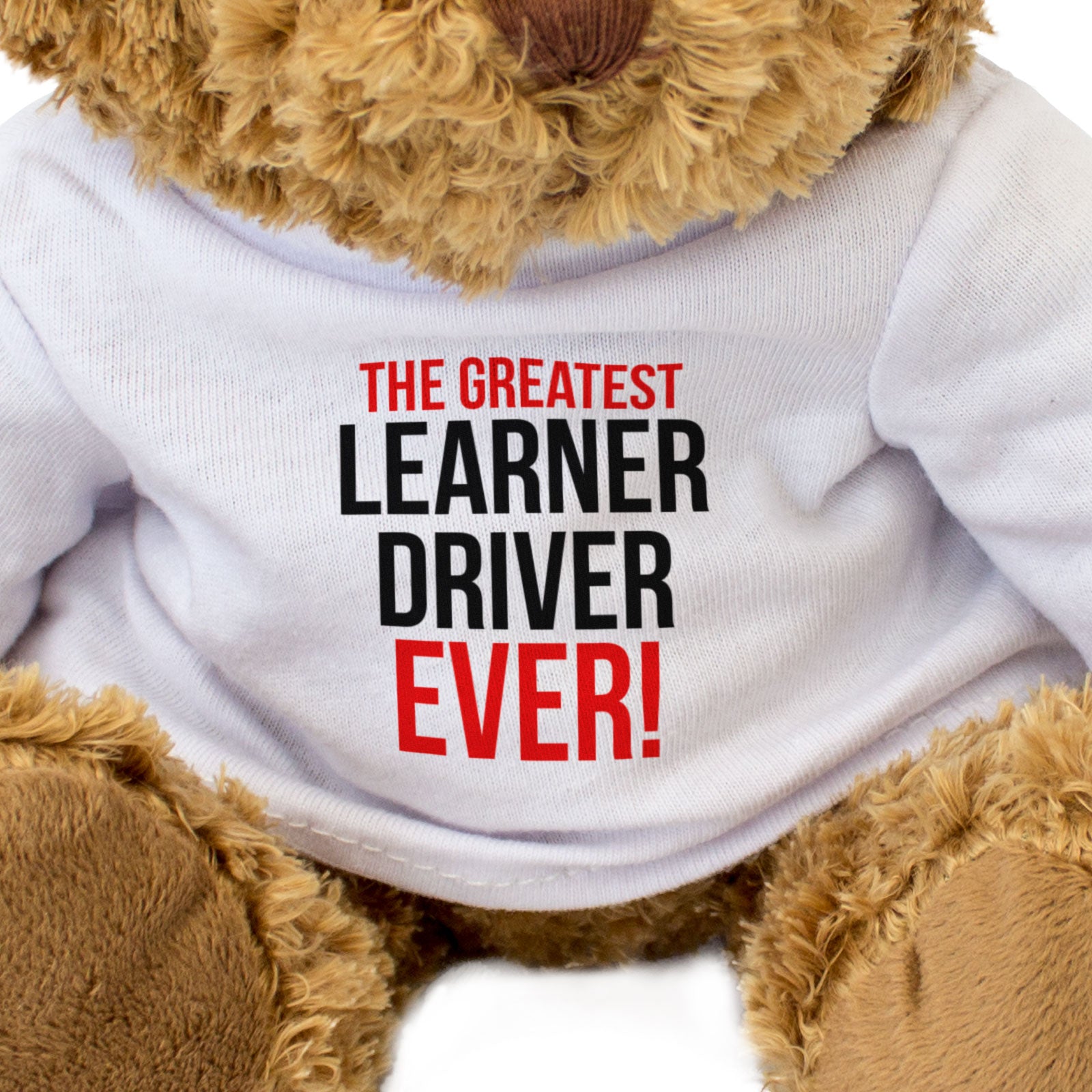 THE GREATEST LEARNER DRIVER EVER - Teddy Bear - Cute Cuddly Soft - Gift Present