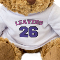 LEAVERS 26 (PINK/PURPLE) - Teddy Bear - Cute - Graduation 2026 Gift Present
