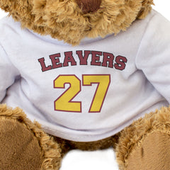 LEAVERS 27 (RED/YELLOW) - Teddy Bear - Cute Funny - Graduation 2027 Gift Present