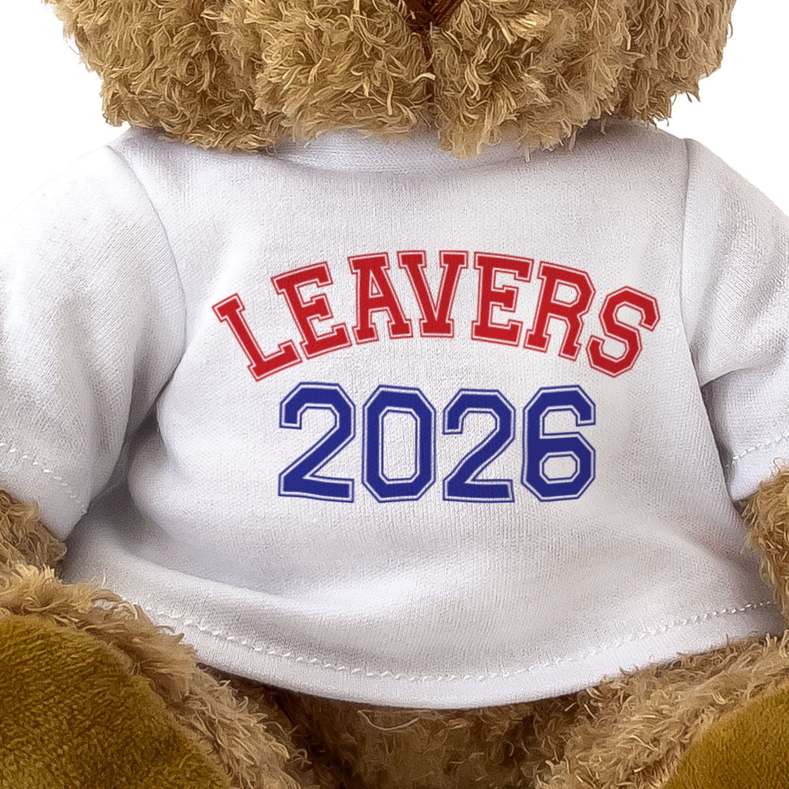 LEAVERS 2026 (BLUE/RED) - Teddy Bear - Cute Cuddly - Graduation Gift Present