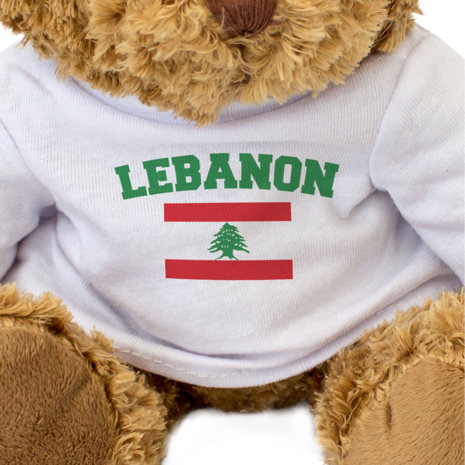 LEBANON + FLAG - Teddy Bear - Cute Soft Funny - Lebanese Souvenir Gift Present