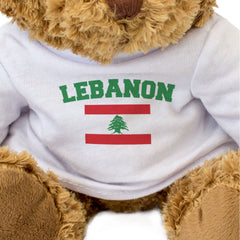 LEBANON + FLAG - Teddy Bear - Cute Soft Funny - Lebanese Souvenir Gift Present