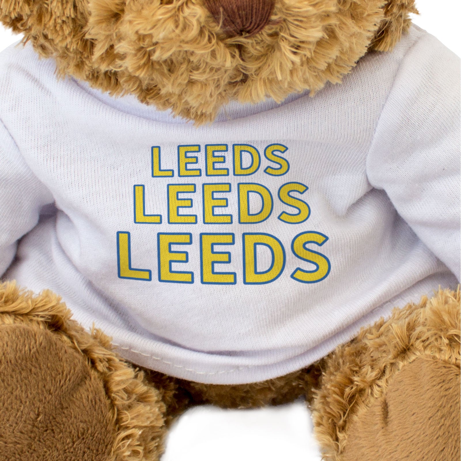 LEEDS LEEDS LEEDS - Teddy Bear - Cute Cuddly Soft - Leeds Fan Gift Present