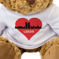 LEEDS SKYLINE - Teddy Bear - Cute Cuddly Soft - Yorkshire Souvenir Gift Present