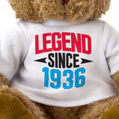 LEGEND SINCE 1936 - Teddy Bear - Cute - Funny Friend Born In 1936 Gift Present