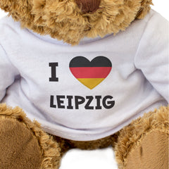 I Love Leipzig (Germany Flag) - Teddy Bear