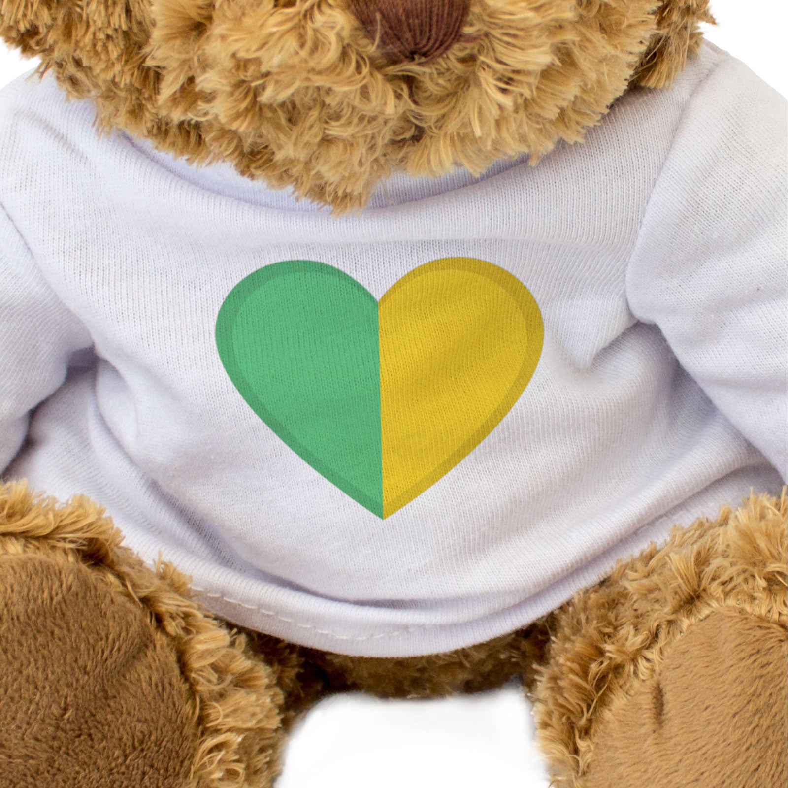 LEITRIM COUNTY COLOURS HEART - Teddy Bear - Cute - Ireland Gift Present