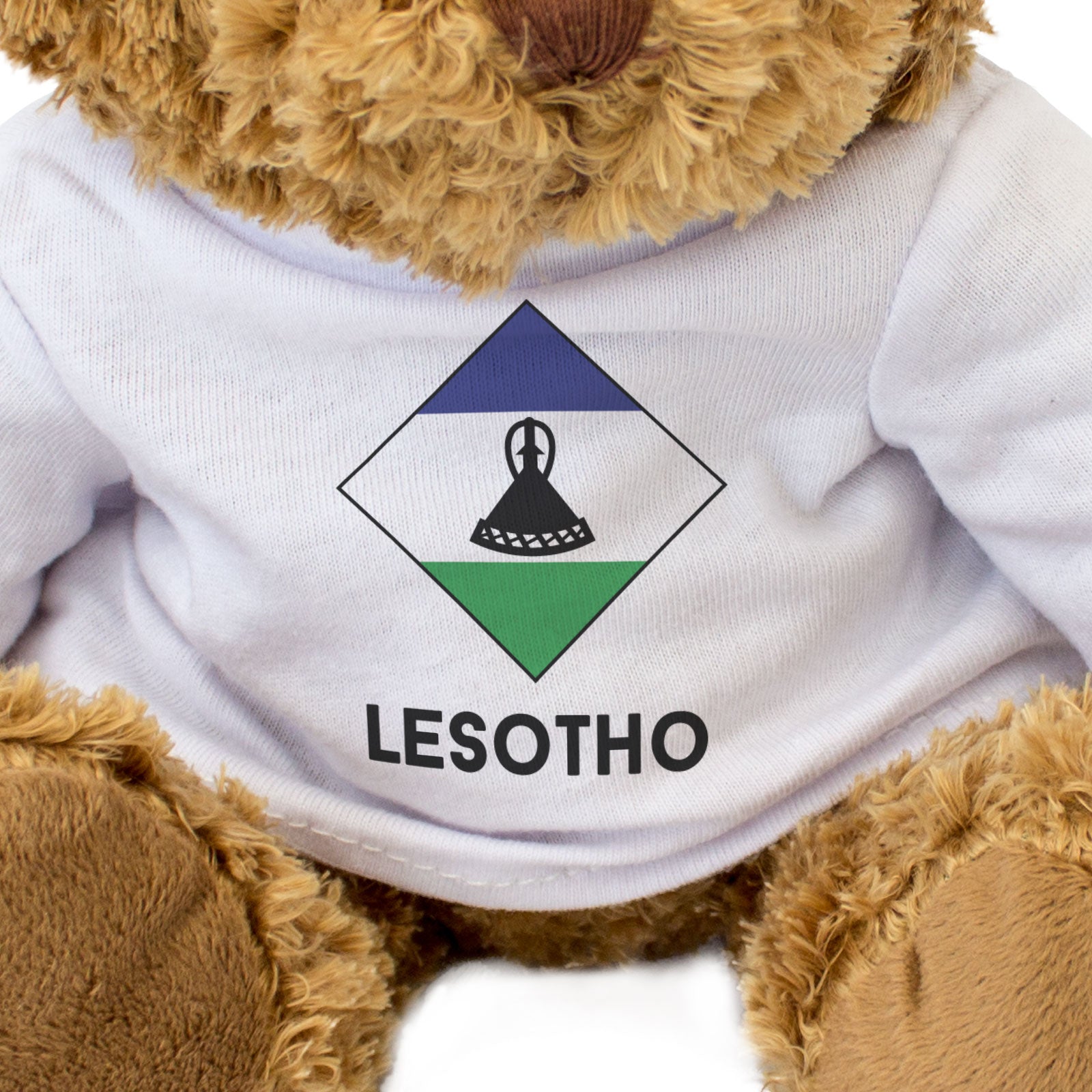 LESOTHO FLAG DIAMOND - Teddy Bear - Cute Soft Funny Souvenir Gift Present