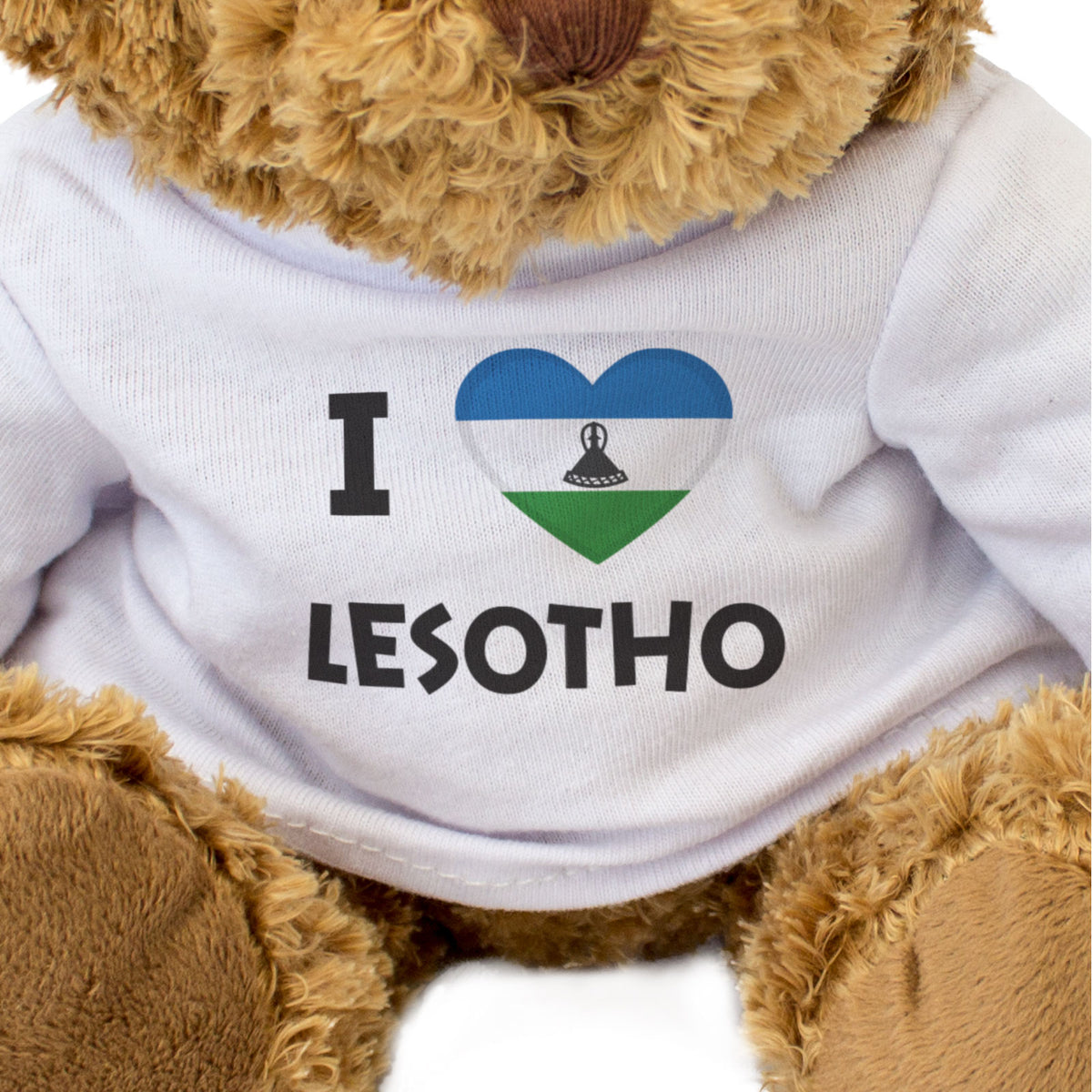 I Love Lesotho Flag - Teddy Bear