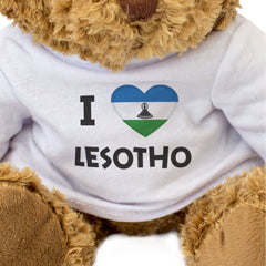 I Love Lesotho Flag - Teddy Bear