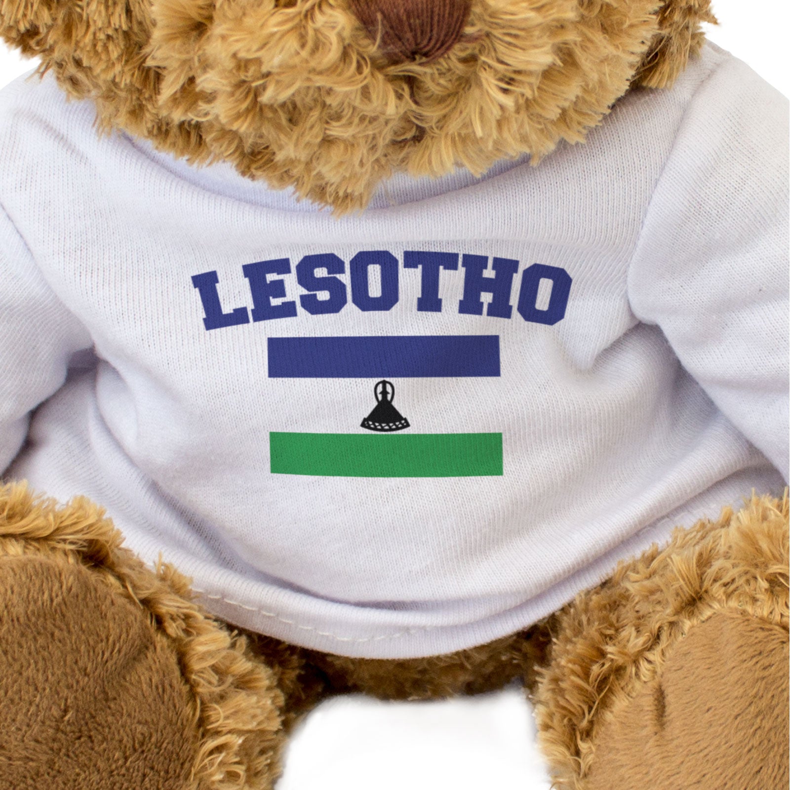 LESOTHO + FLAG - Teddy Bear - Cute Cuddly Soft Funny - Souvenir Gift Present
