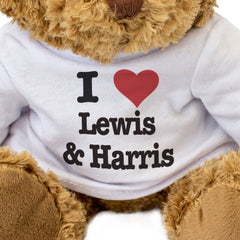I LOVE LEWIS & HARRIS - Teddy Bear - Cute Cuddly Soft - Scotland Gift Present