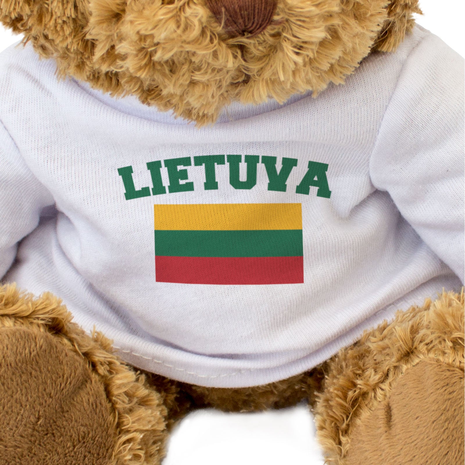 LIETUVA + FLAG - Teddy Bear - Cute Funny - Lithuanian Souvenir Gift Present