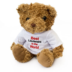 BEST LIEUTENANT IN THE WORLD - Teddy Bear - Cute Cuddly - Gift Present