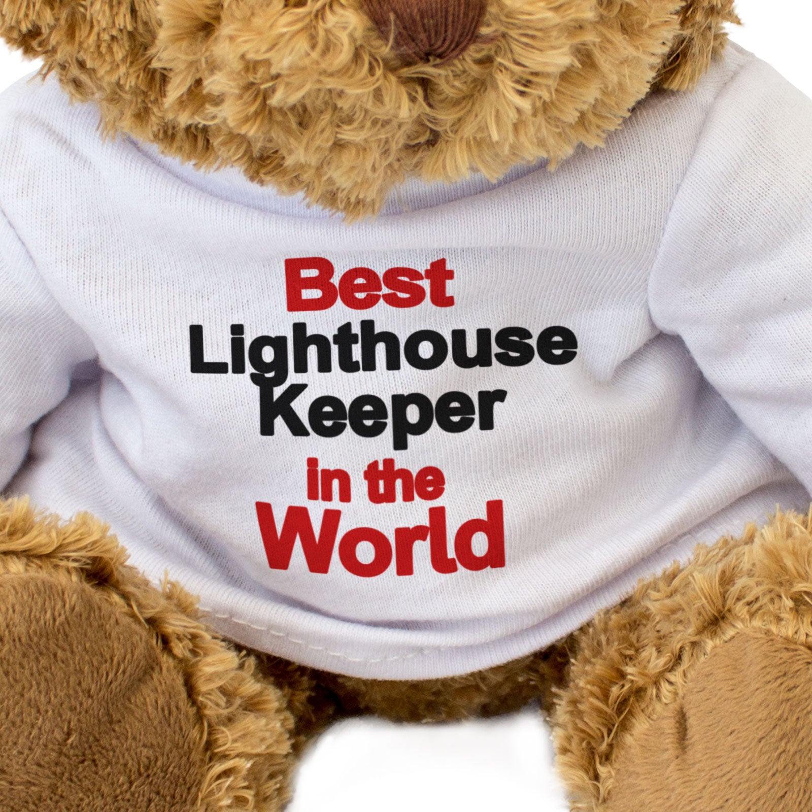 BEST LIGHTHOUSE KEEPER IN THE WORLD - Teddy Bear - Cute Cuddly - Gift Present