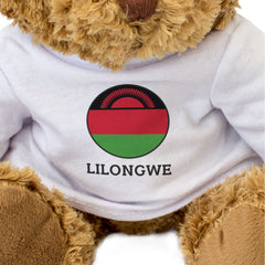 LILONGWE (MALAWI FLAG ROUNDEL) - Teddy Bear - Cute Funny Souvenir Gift Present