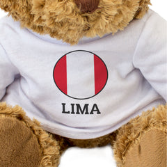 LIMA (PERU FLAG ROUNDEL) - Teddy Bear - Cute Funny - Souvenir Gift Present