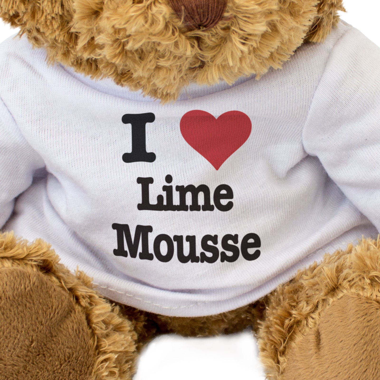 I LOVE LIME MOUSSE - Teddy Bear - Cute Cuddly Soft - Funny Gift Present