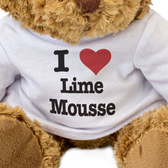I LOVE LIME MOUSSE - Teddy Bear - Cute Cuddly Soft - Funny Gift Present