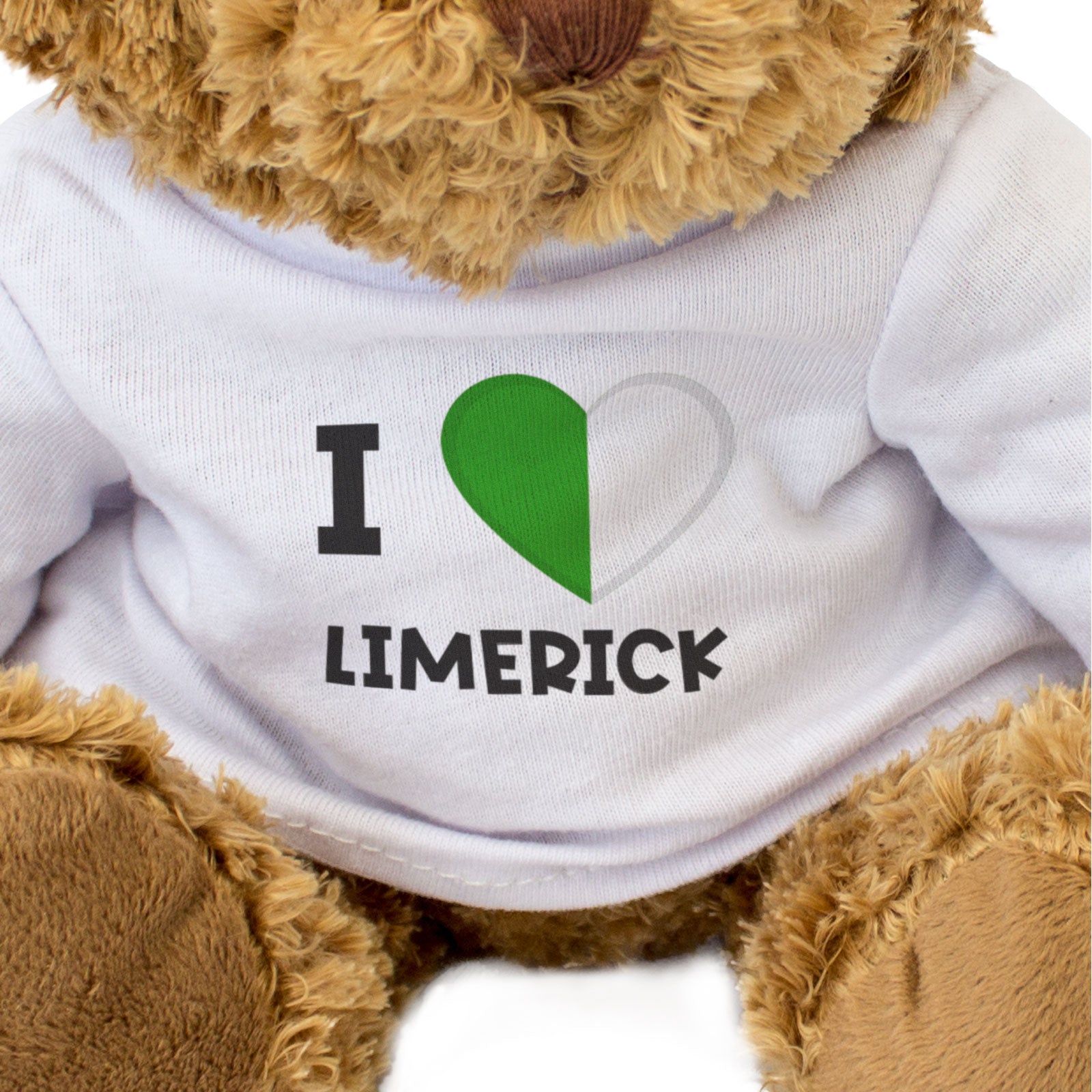 I LOVE LIMERICK (COUNTY COLOURS FLAG) - Teddy Bear - Cute - Ireland Gift Present