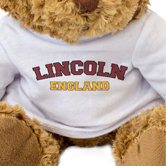 LINCOLN, ENGLAND - Teddy Bear - Cute Cuddly - Funny Lincolnshire Gift Present