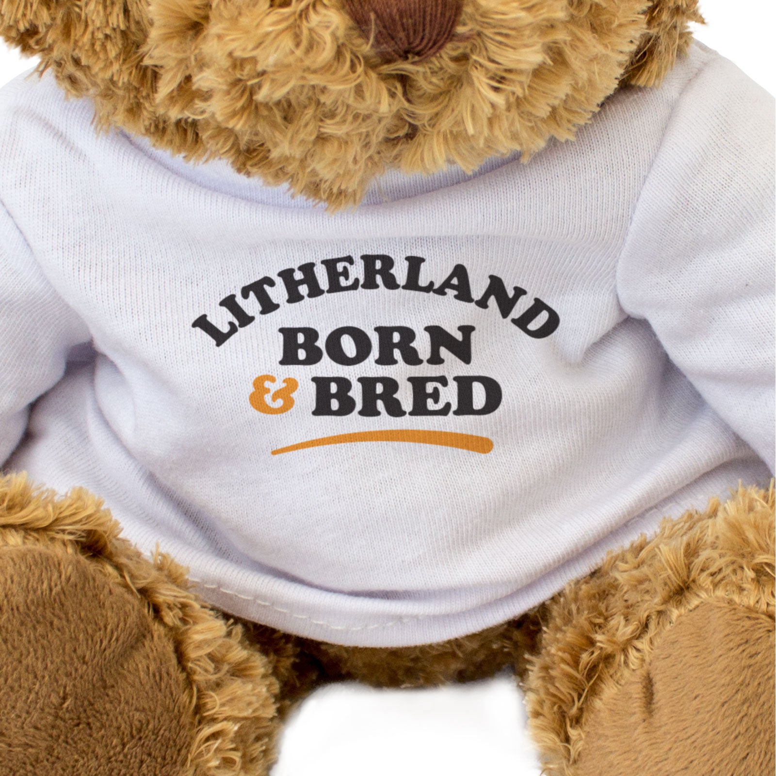 LITHERLAND BORN & BRED - Teddy Bear - Cute Funny Soft - Liverpool Gift Present
