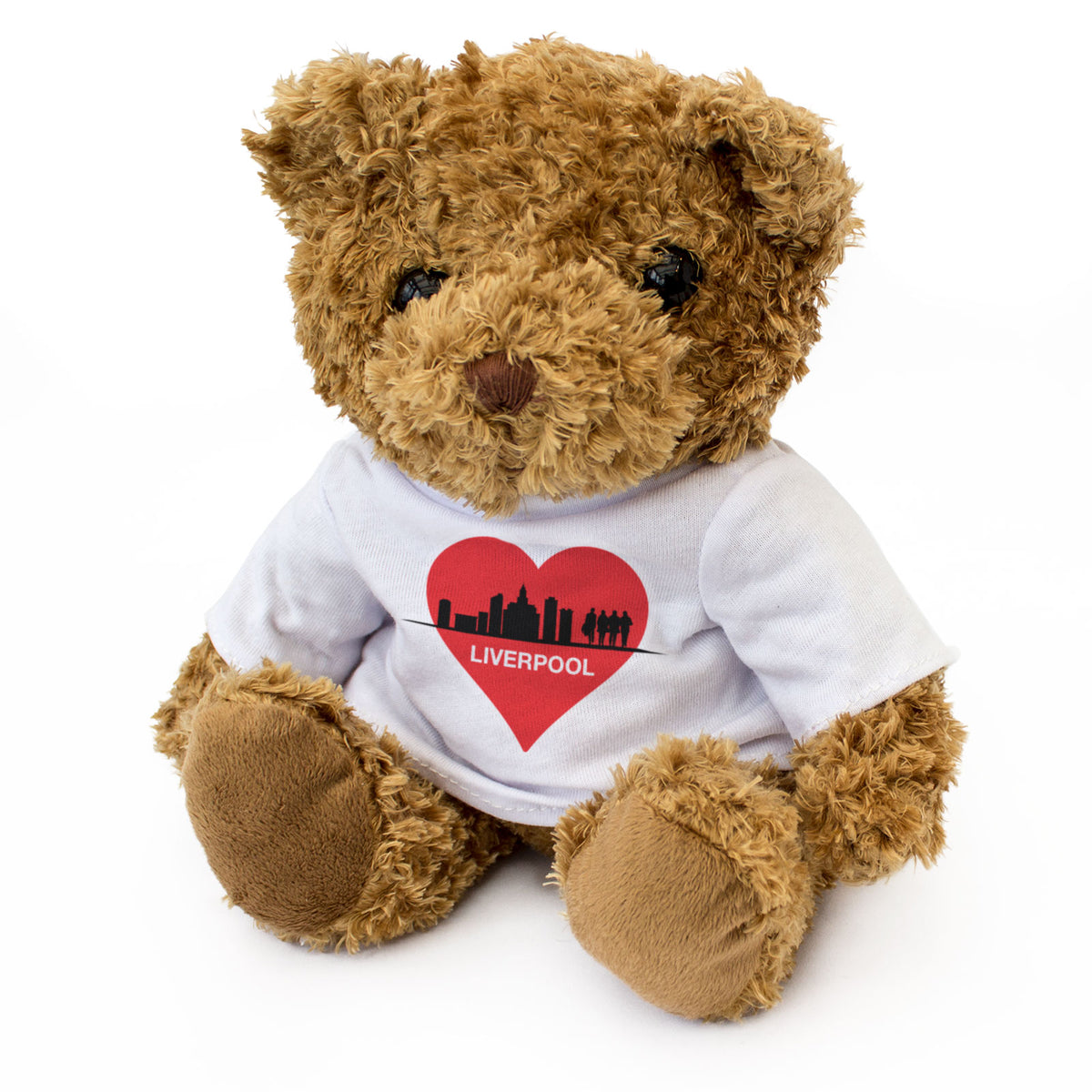 LIVERPOOL SKYLINE - Teddy Bear - Cute Cuddly - Merseyside Souvenir Gift Present