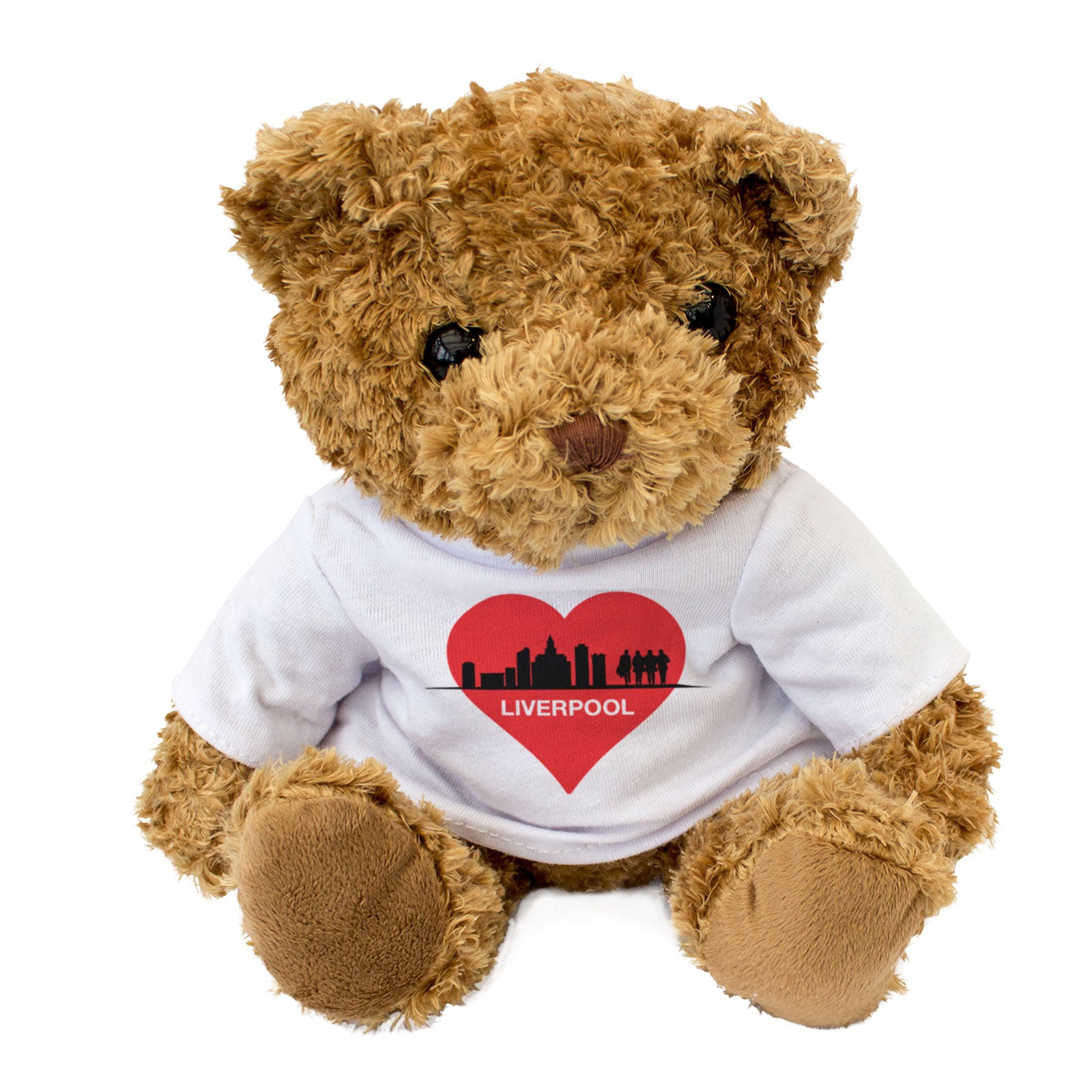 LIVERPOOL SKYLINE - Teddy Bear - Cute Cuddly - Merseyside Souvenir Gift Present