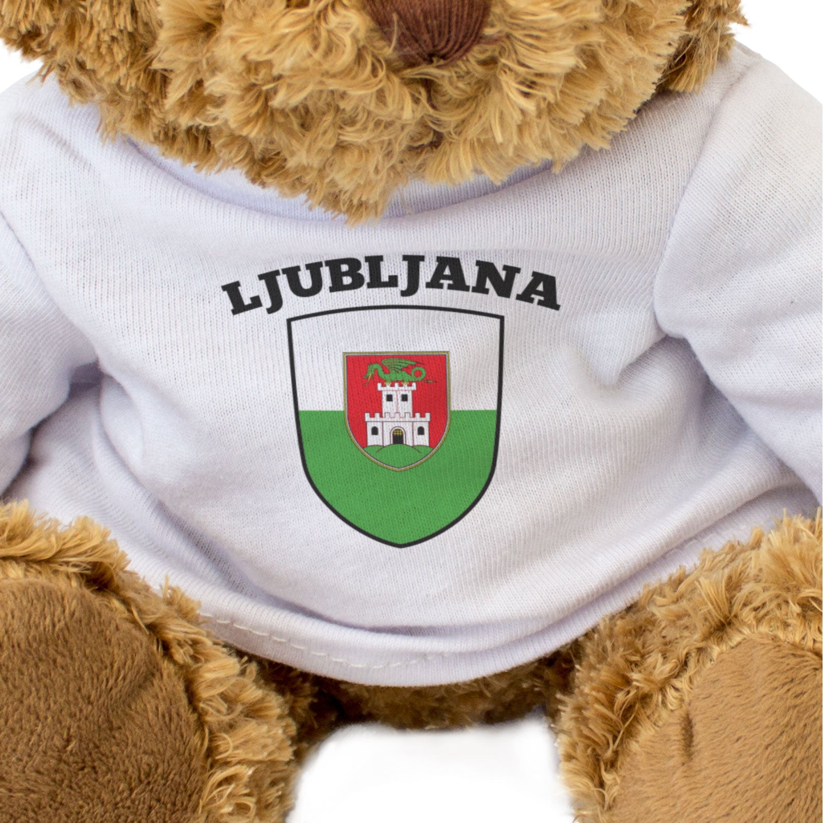 LJUBLJANA FLAG - Teddy Bear - Cute Cuddly Soft Adorable - Slovenia Gift Present