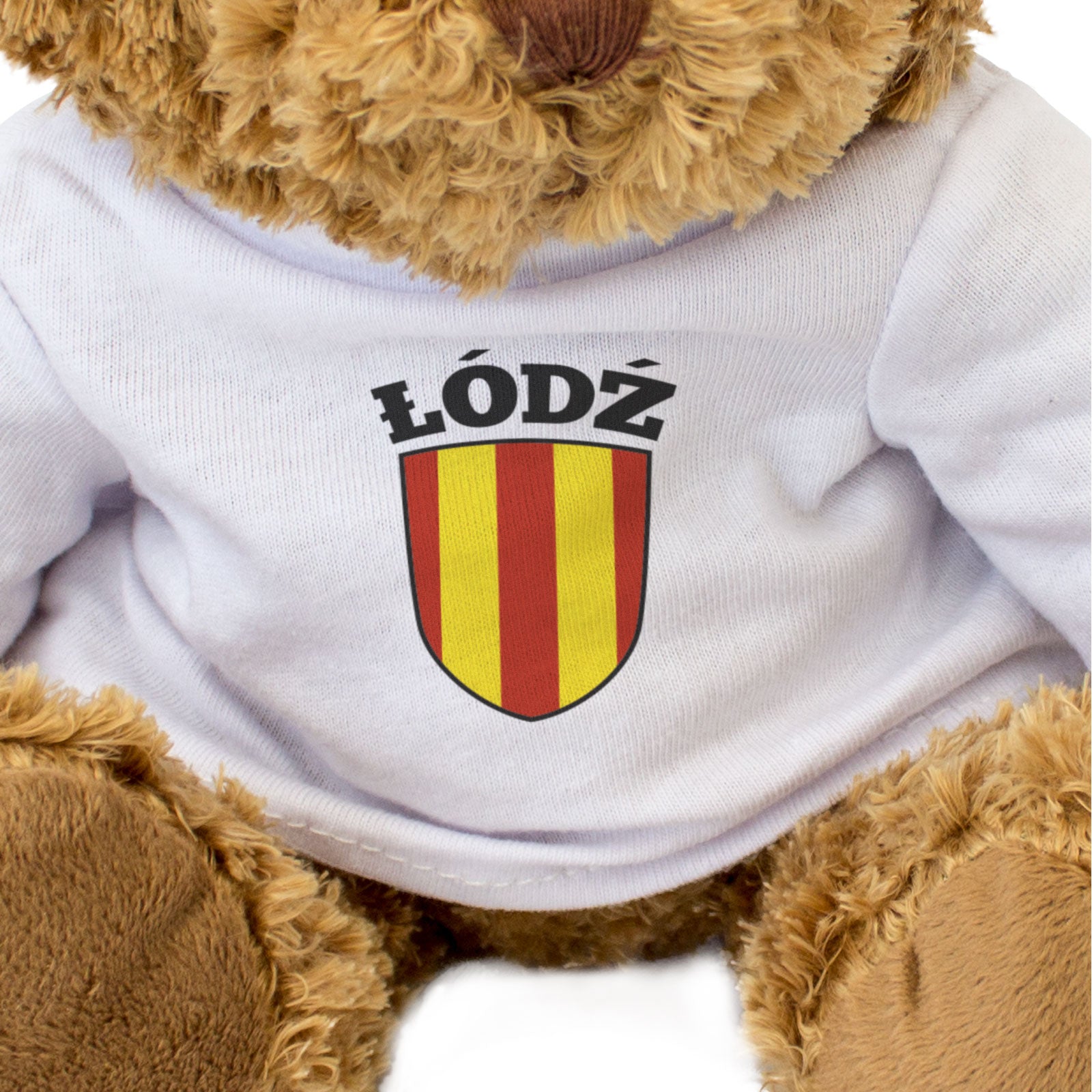 ŁÓDŹ FLAG - Teddy Bear - Cute Cuddly Soft Adorable - Poland Polska Gift Present