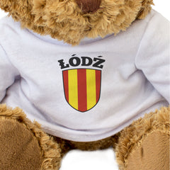 ŁÓDŹ FLAG - Teddy Bear - Cute Cuddly Soft Adorable - Poland Polska Gift Present