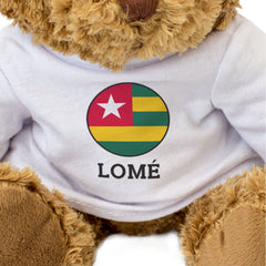 LOMÉ (TOGO FLAG ROUNDEL) - Teddy Bear - Cute Funny Souvenir Gift Present