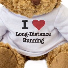 I LOVE LONG-DISTANCE RUNNING - Teddy Bear - Cute Cuddly Soft - Gift Present