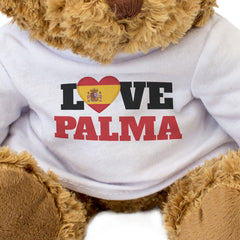 LOVE PALMA (SPAIN FLAG HEART) - Teddy Bear Funny Mallorca Souvenir Gift Present
