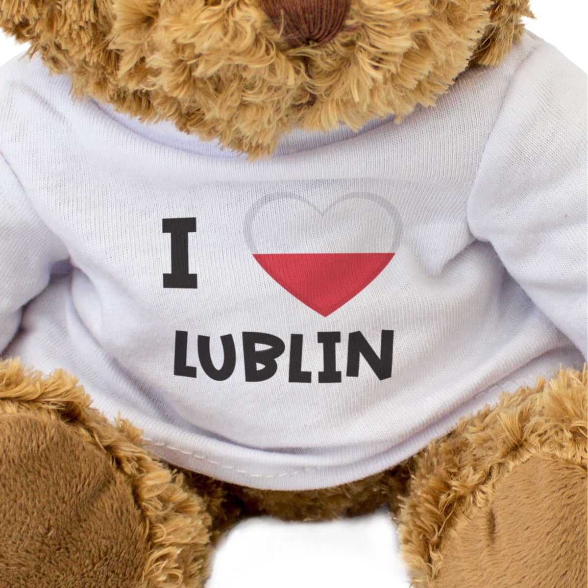 I Love Lublin (Poland Flag) - Teddy Bear