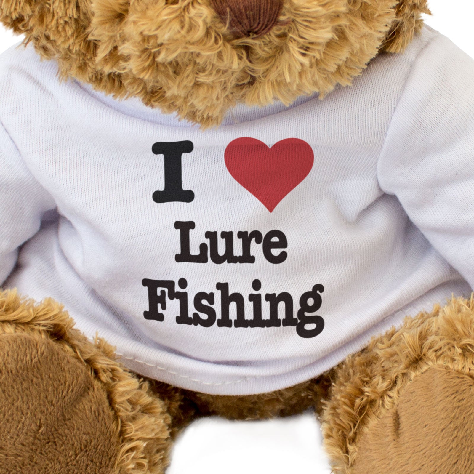 I LOVE LURE FISHING - Teddy Bear - Cute Cuddly Soft Adorable - Gift Present