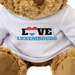 LOVE LUXEMBOURG (FLAG HEART) - Teddy Bear - Cute Funny - Souvenir Gift Present