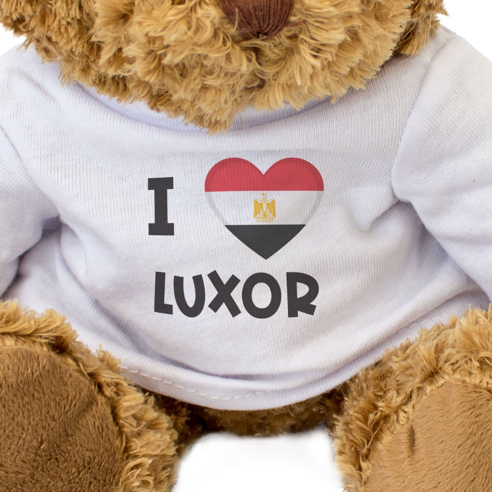 I LOVE LUXOR (EGYPT FLAG) - Teddy Bear - Cute Soft Funny - Souvenir Gift Present