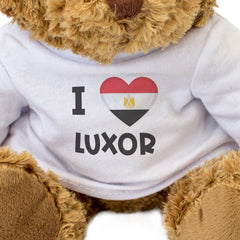 I LOVE LUXOR (EGYPT FLAG) - Teddy Bear - Cute Soft Funny - Souvenir Gift Present
