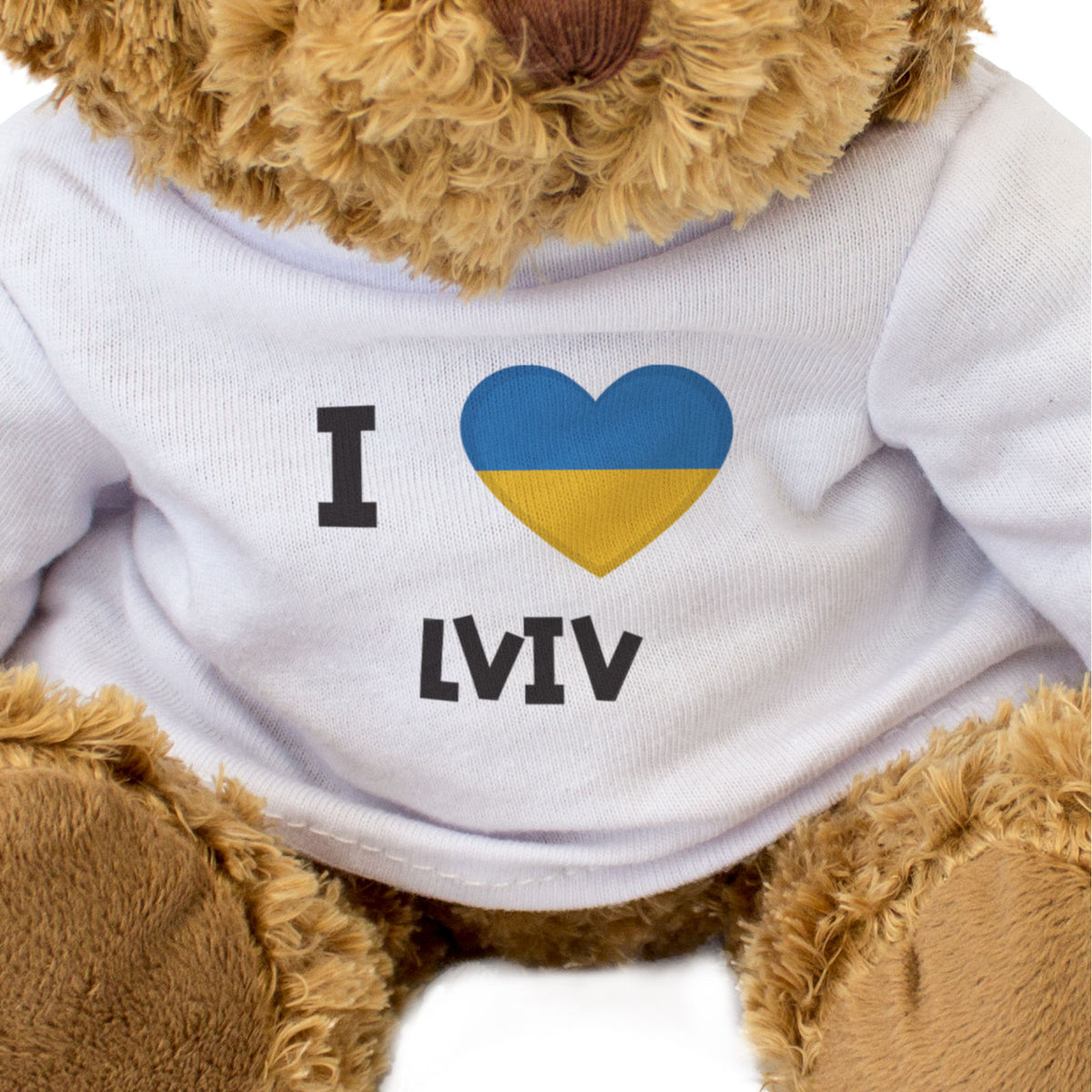 I Love Lviv (Ukraine Flag) - Teddy Bear