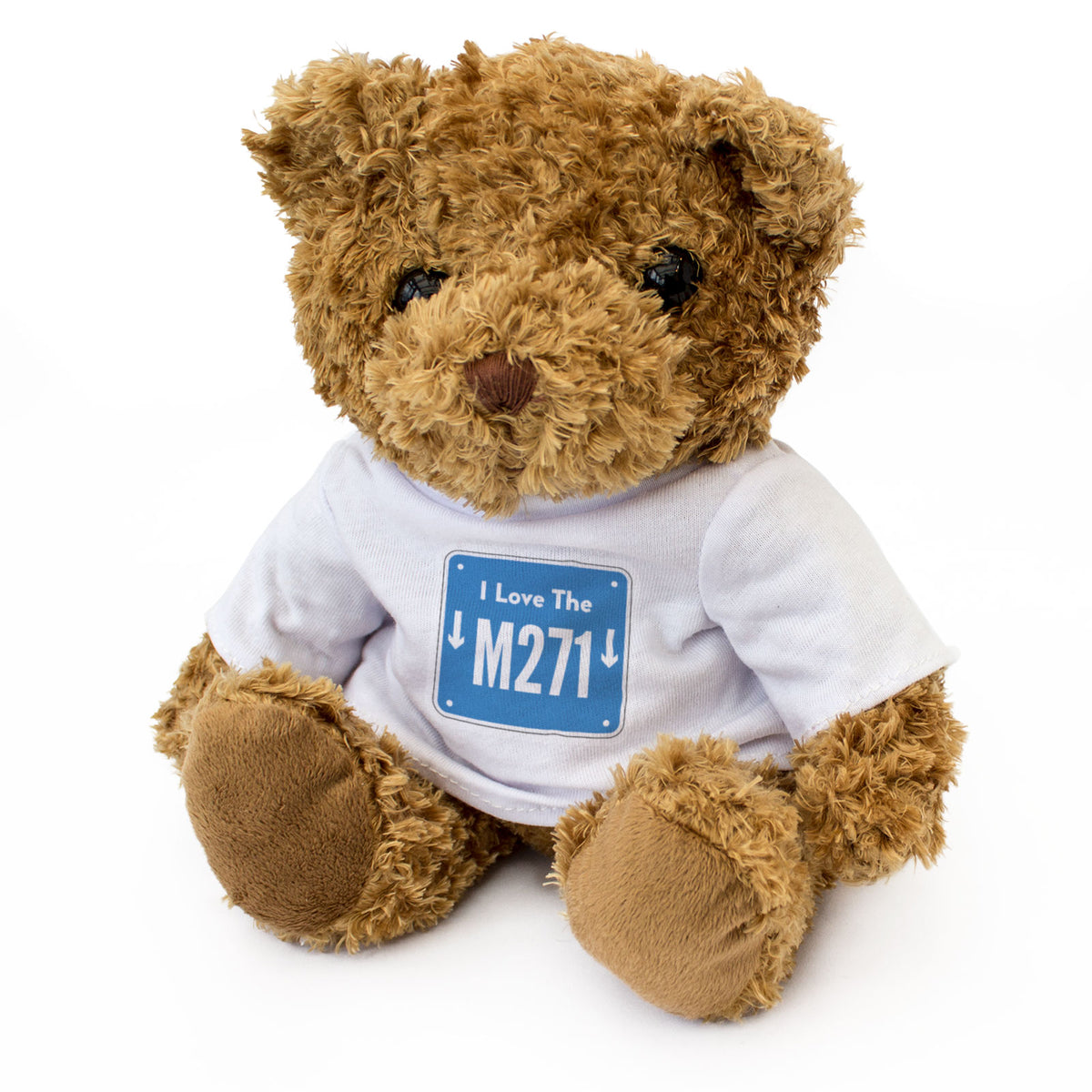I LOVE THE M271 (MOTORWAY SIGN) - Teddy Bear - Cute - Funny Gift Present
