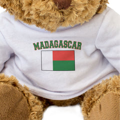 MADAGASCAR + FLAG - Teddy Bear - Cute Soft Funny - Souvenir Gift Present