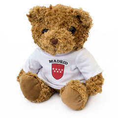 MADRID FLAG - Teddy Bear - Cute Cuddly Soft Adorable - Spain Gift Present