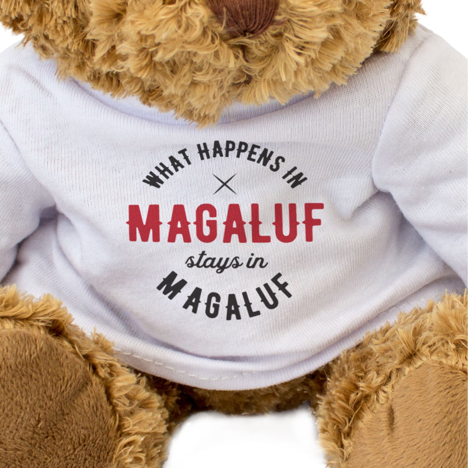 WHAT HAPPENS IN MAGALUF STAYS IN MAGALUF - Teddy Bear - Funny Spain Gift Present